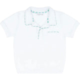 unisex shell white french terry polo