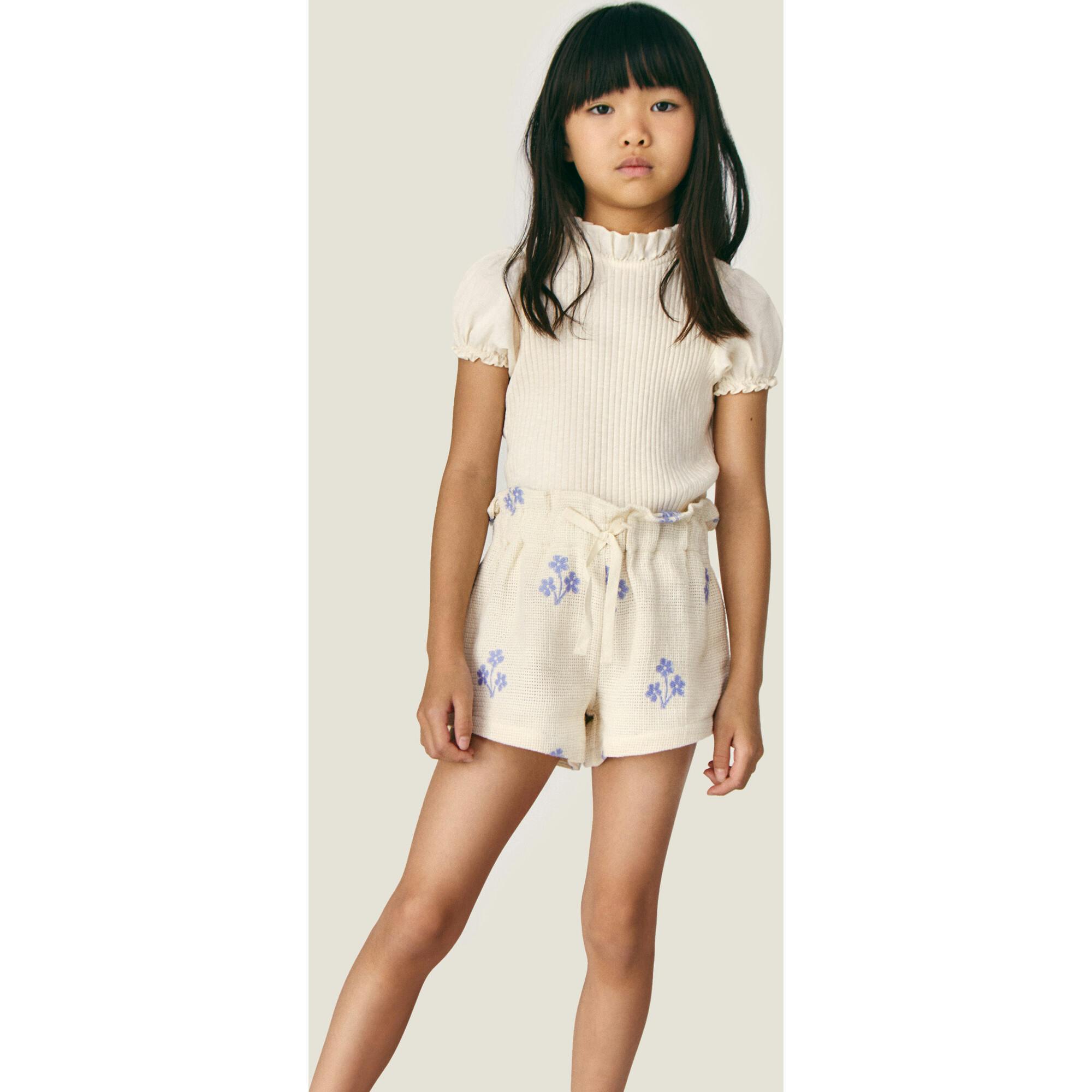 Mipounet SS26 Sandrine, Short Ecru Blue
