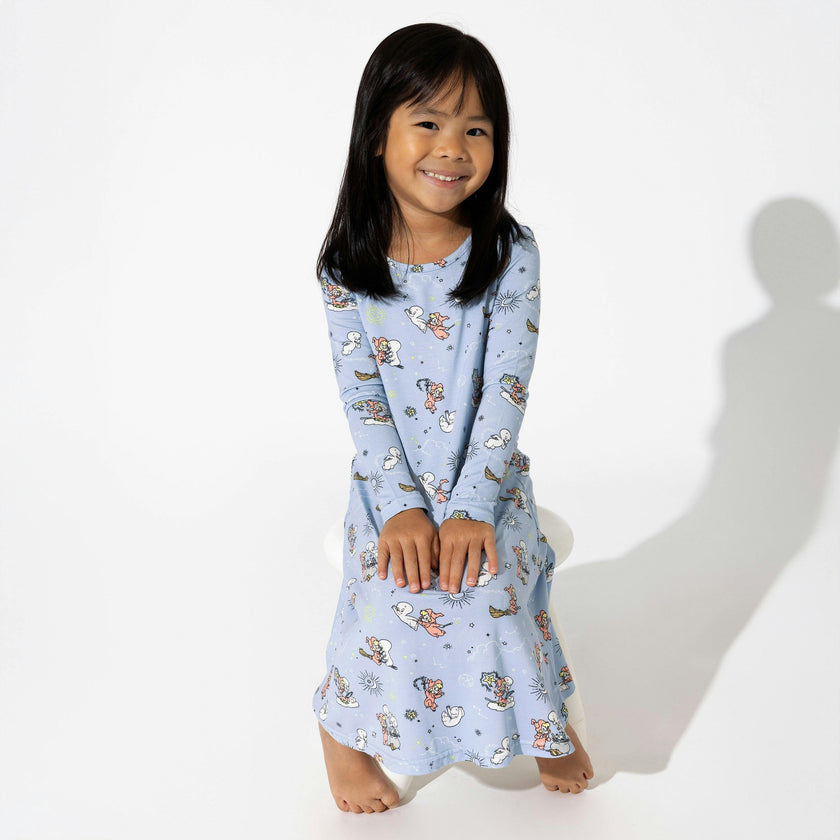 Casper & Wendy Bamboo Girls' Long Sleeve Dress
