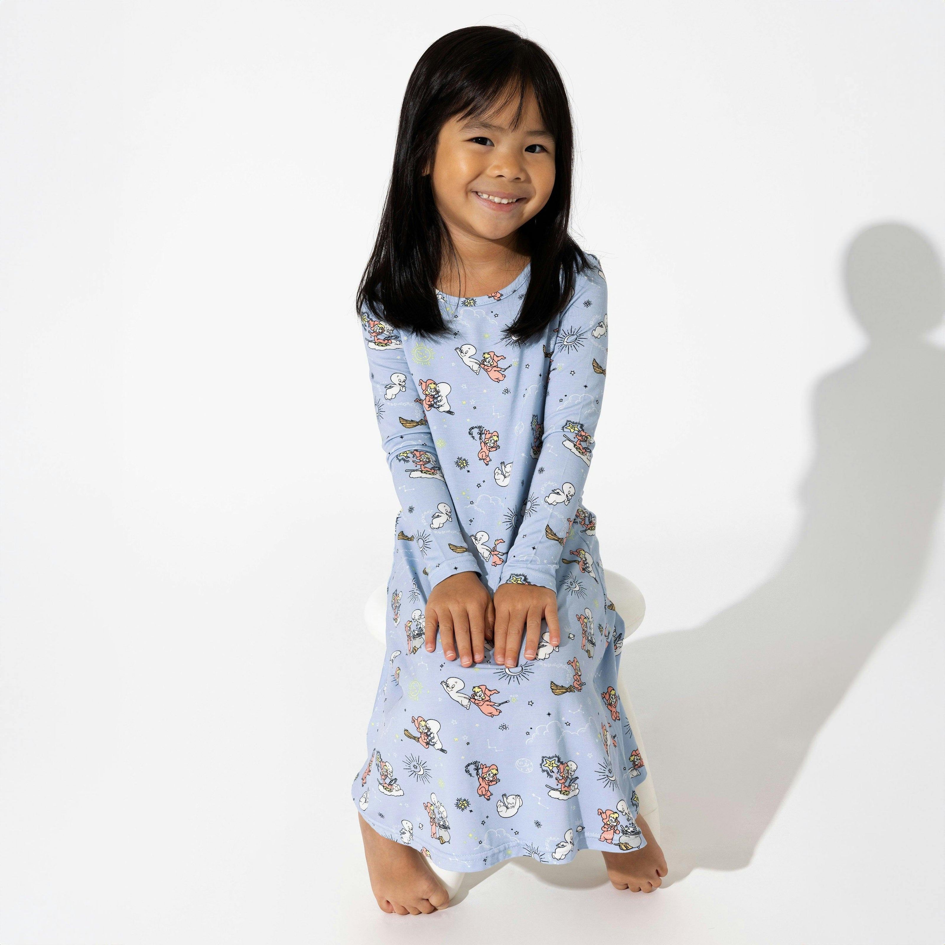 Casper & Wendy Bamboo Girls' Long Sleeve Dress