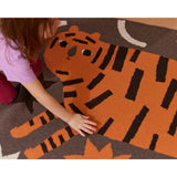Surprised Tiger Knit Midi Blanket