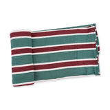Rugby Stripe Green - Swaddle Blanket