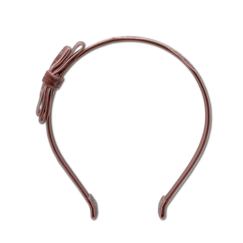 Shimmer Velvet Bow Headband
