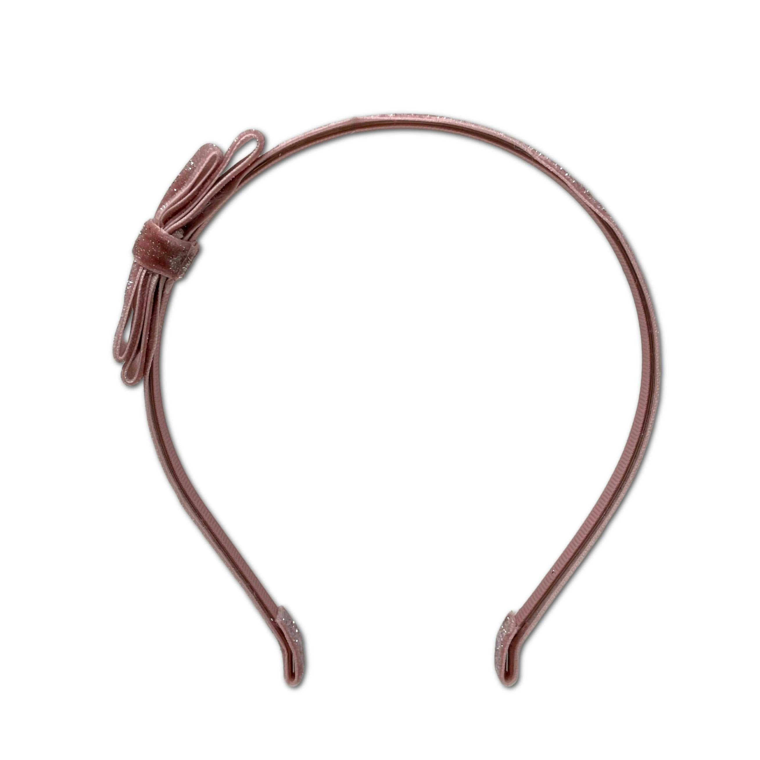 Shimmer Velvet Bow Headband