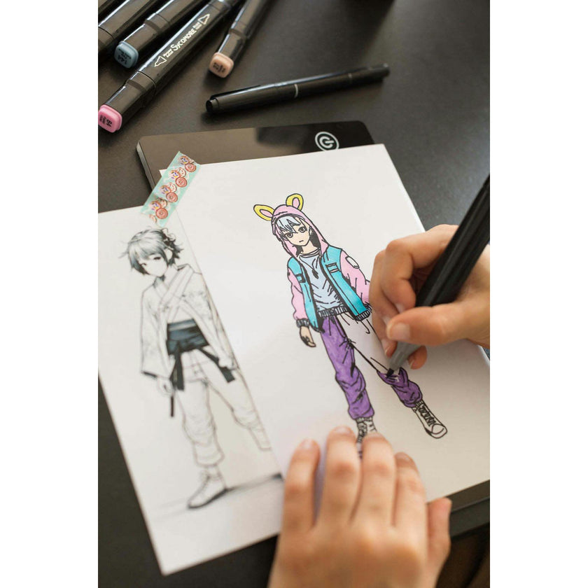 Manga - Rechargeable Led Light Pad - Create Your Manga Characters - 10y+