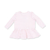 Football Dot and Stripe - Long Sleeve Peplum Top and Ruffle Bells