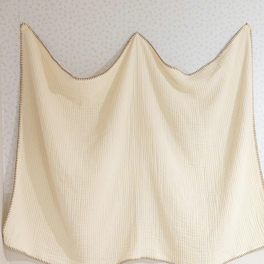 4 Layer Muslin Blanket (Brown, Pink)