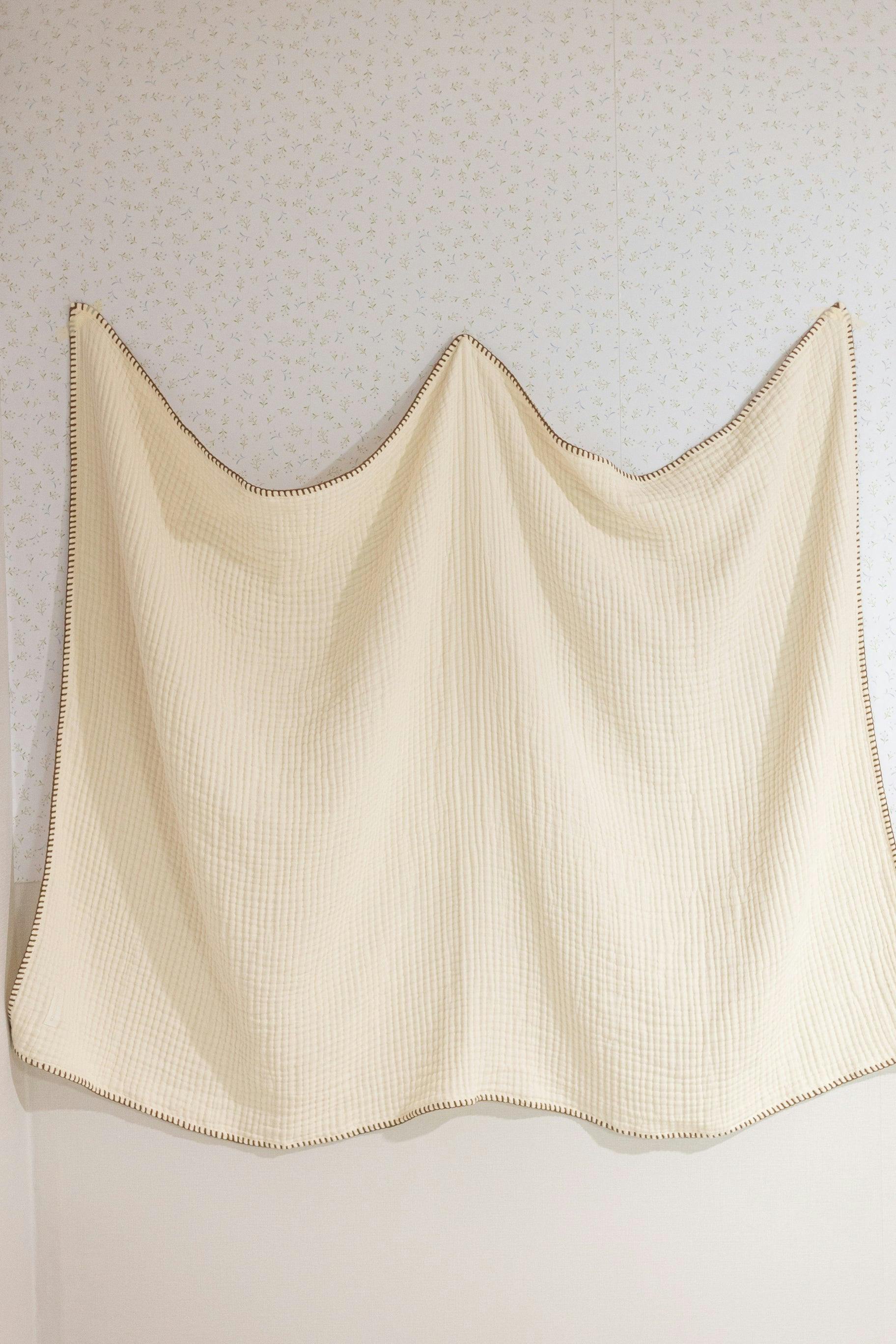 4 Layer Muslin Blanket (Brown, Pink)