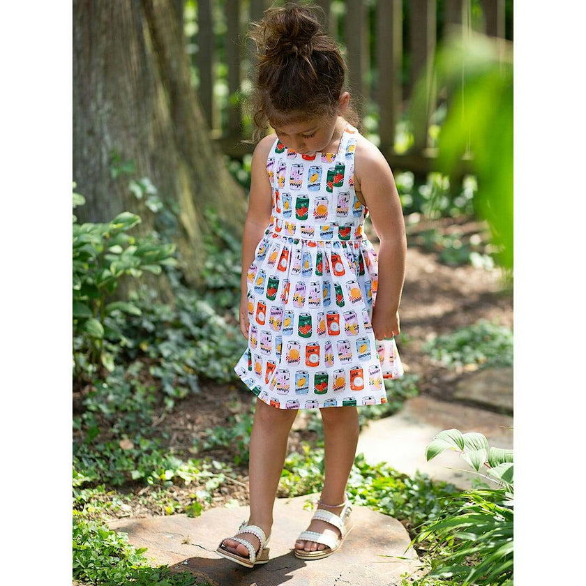 Tie Back Dress in Soda Pop