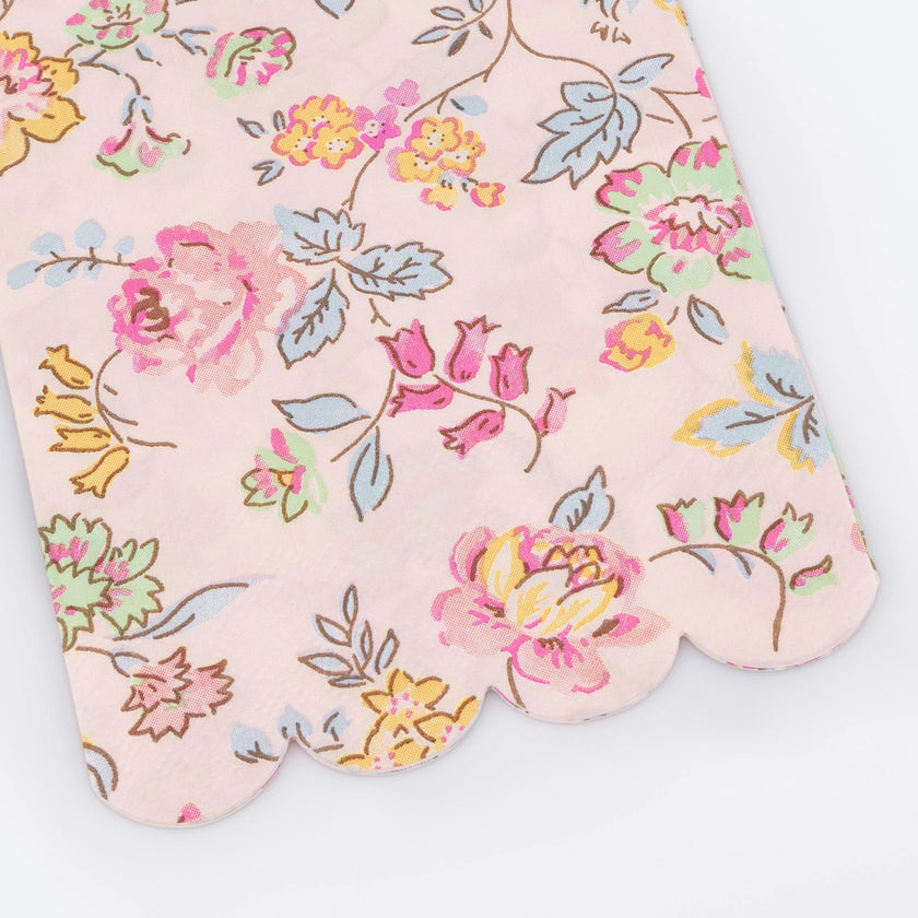 Pink Chintz Guest Towels