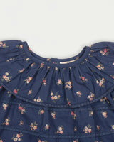 Daisy Baby Blouse & Bloomer Set - Ditsy Bouquet Navy