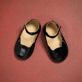 Toddler Ondina Ballet Flat | Black Leather