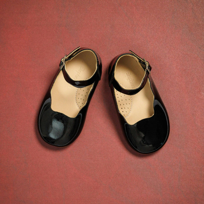 Toddler Ondina Ballet Flat | Black Leather