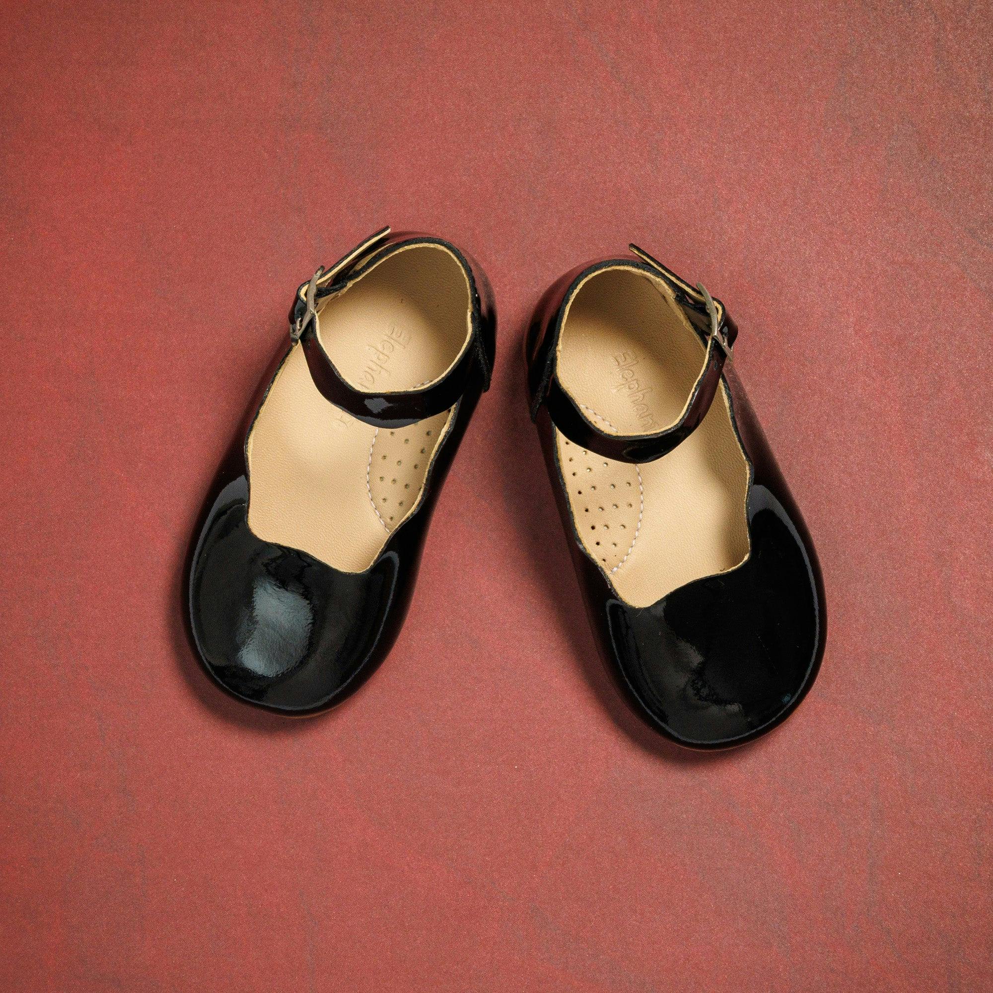 Toddler Ondina Ballet Flat | Black Leather