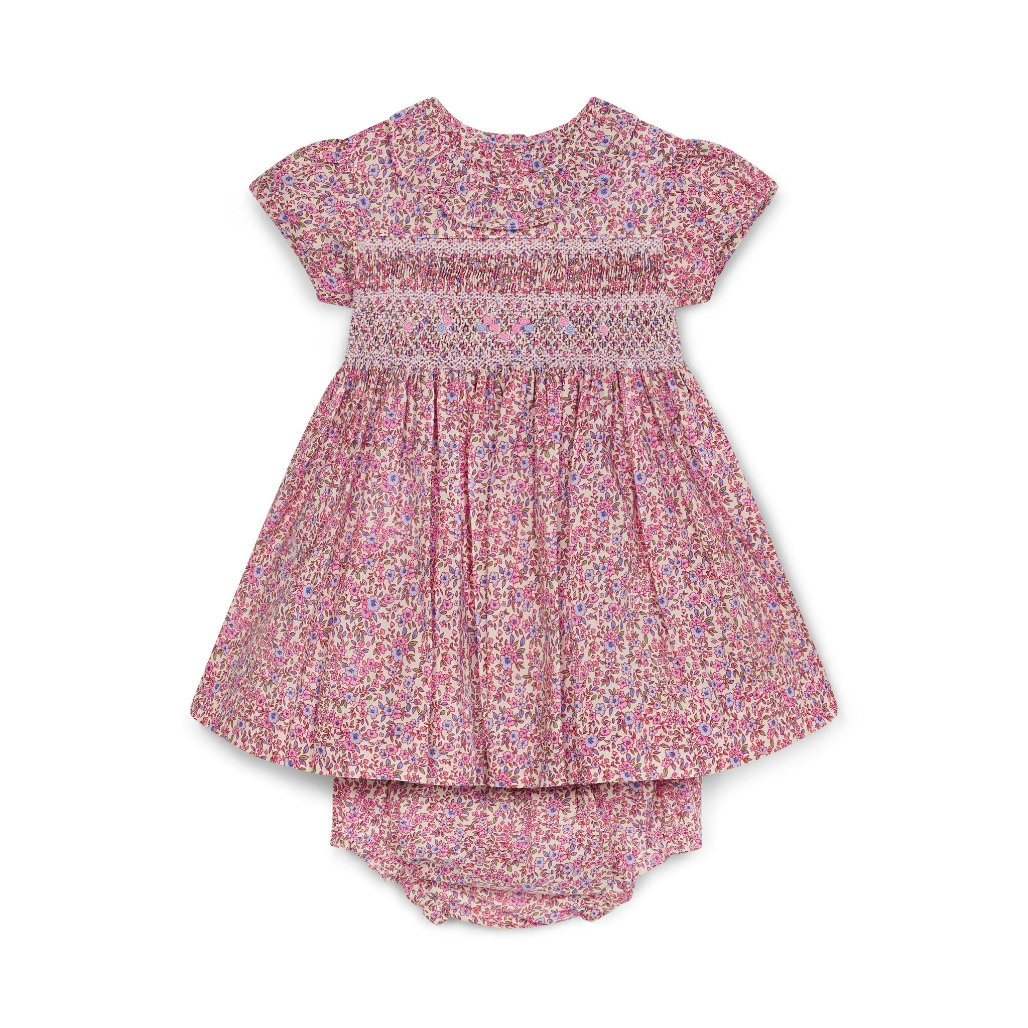 Smocked Baby Dress Lavender