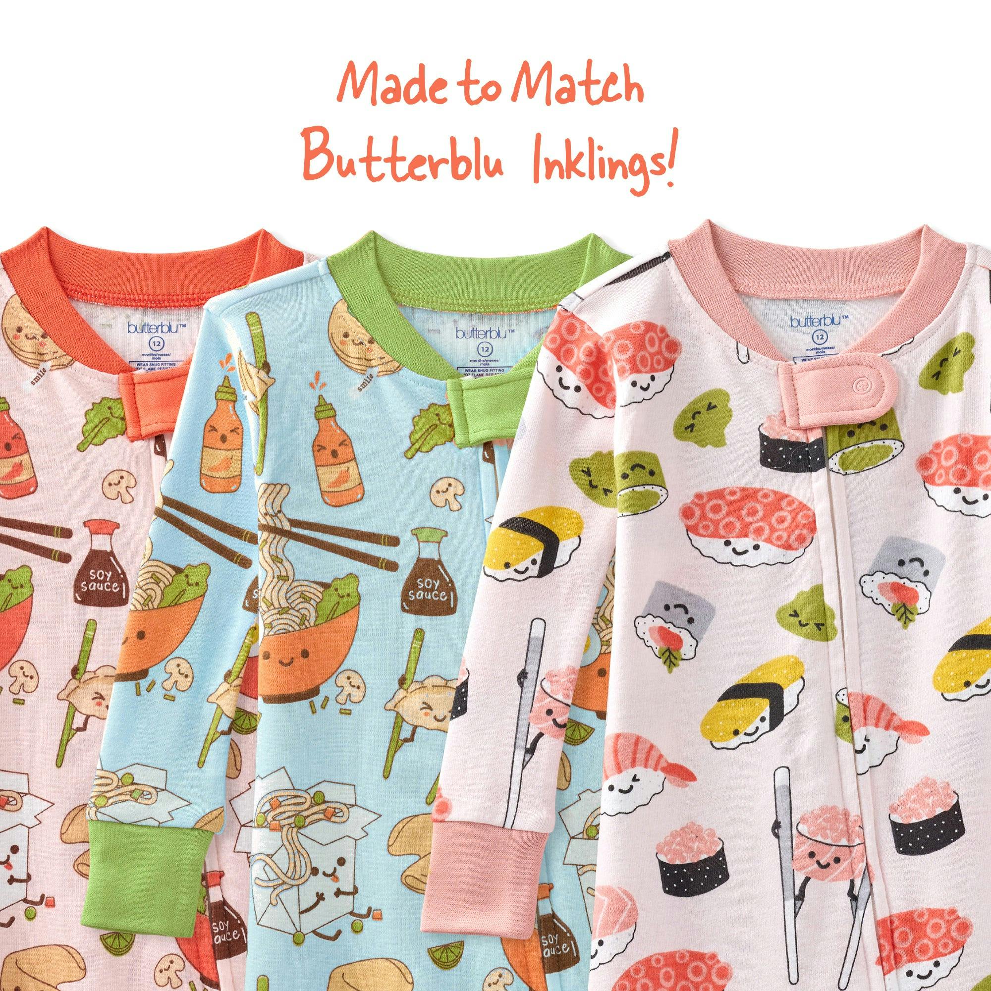 CRUZ Snug Fit Footed Baby Girls Pajamas