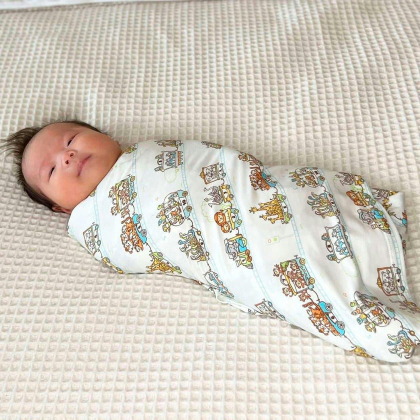 Milk & Cookies Original Bamboo Swaddle & Beanie Set