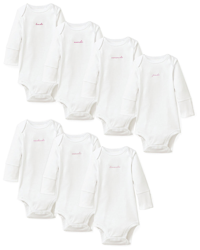 Baby's Pima Long Sleeve Onesie Set in French Lessons Pink