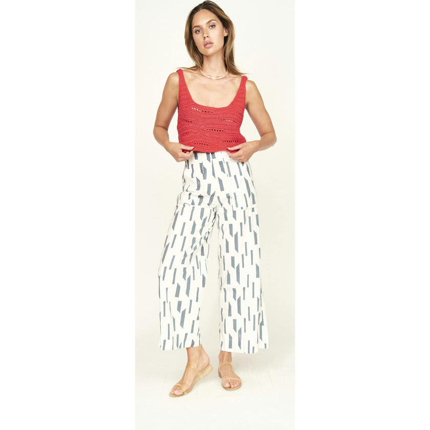 Tivot Pant in White Rainfall