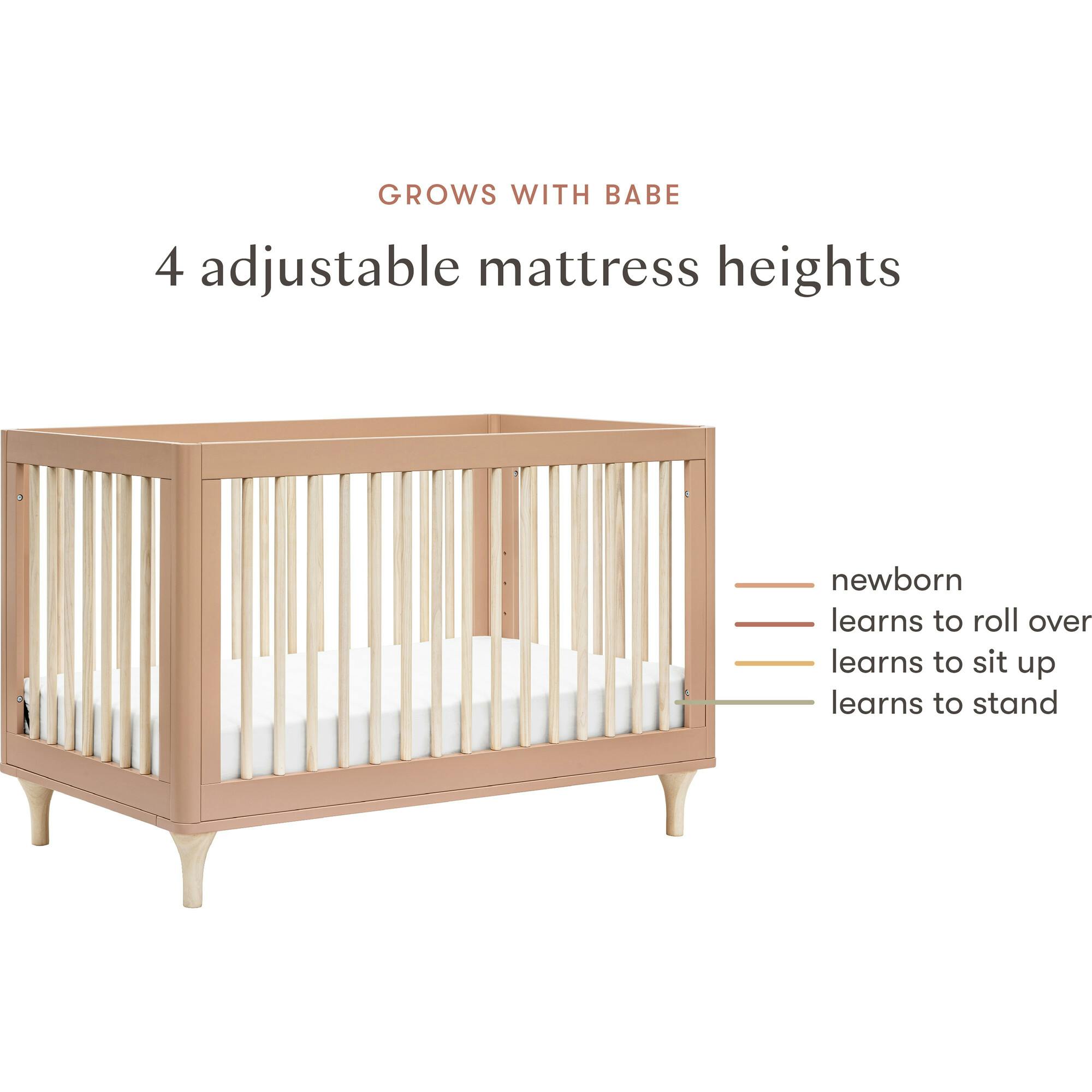 Lolly 3-in-1 Convertible Crib w/ Toddler Bed Conversion