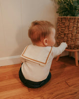 Sailor Style Collar-Milk