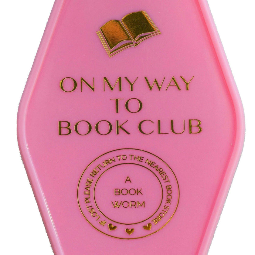 On My Way To Book Club Keychain