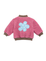 children's merino wool bomber jacket - dusty pink