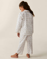 Kid's Twill Colette Pajama Set in Estate Garden