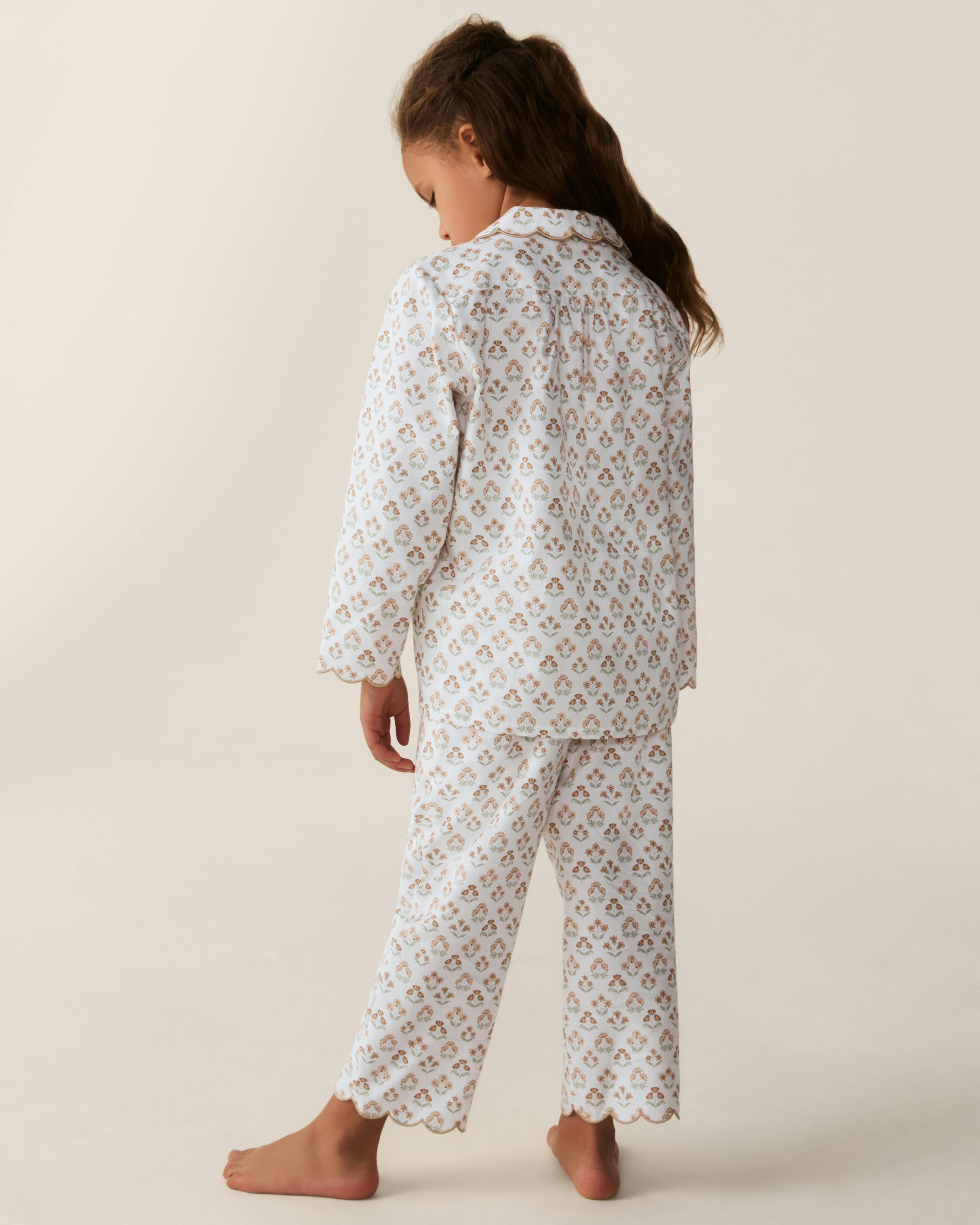 Kid's Twill Colette Pajama Set in Estate Garden