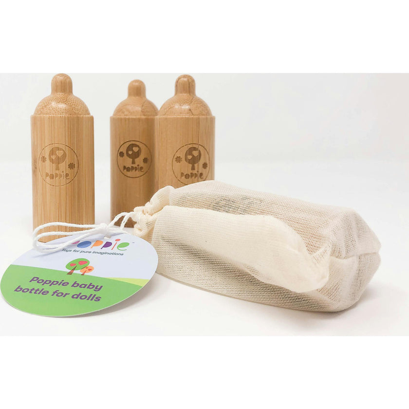 Poppie Bamboo Doll Baby Bottle