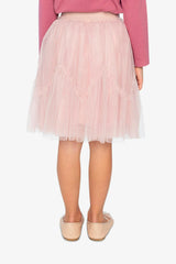 Mesh Skirt Pale Dusty Pink