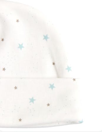 Stars Newborn Hat in Pima Cotton