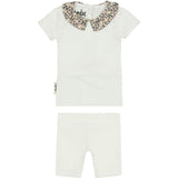Floral Collar 2-Piece Top & Short Set