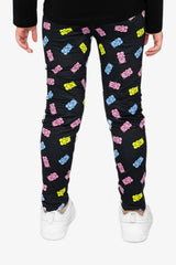Printed Leggings Black Printed Gummy Bears
