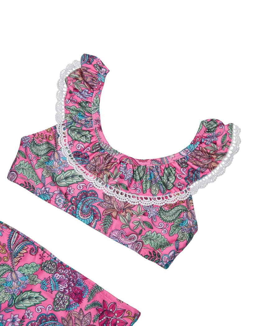 Girls Ruffle Neckline Bikini (Liberty Print)