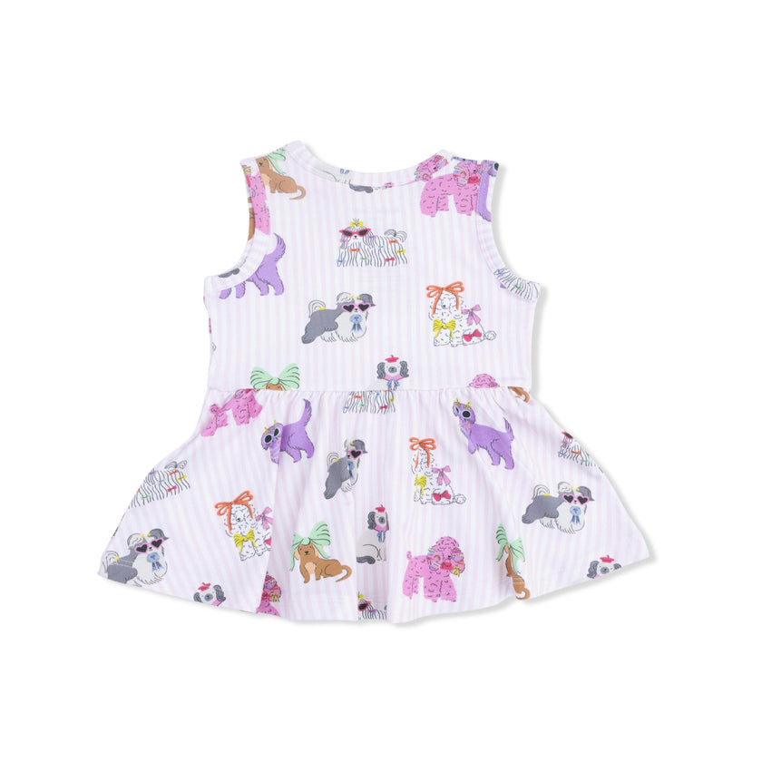 Fancy Dogs - Peplum Tank Top and Bike Short