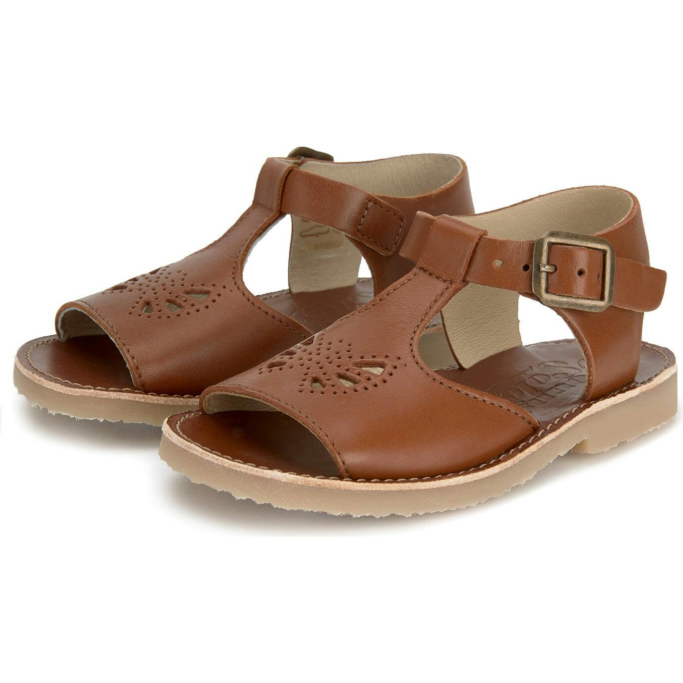 Belle T-Bar Sandal, Brown