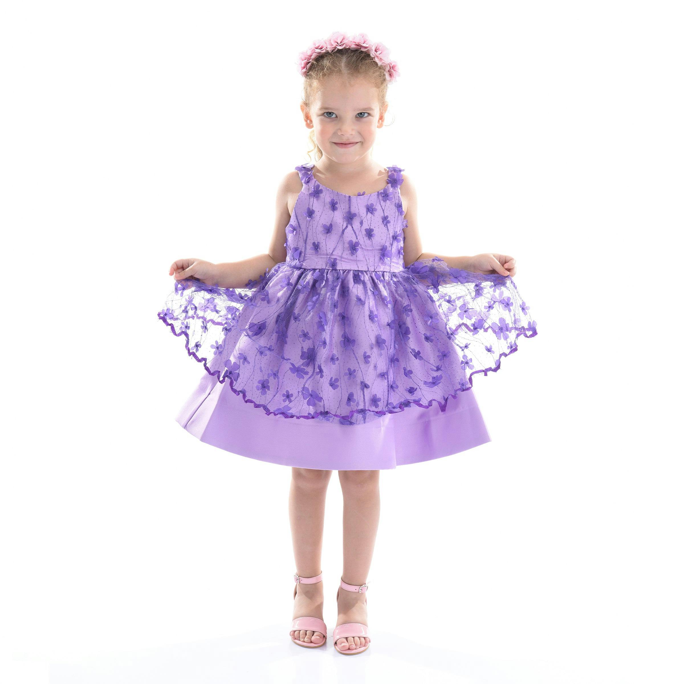 Purple Ravine Floral Dress