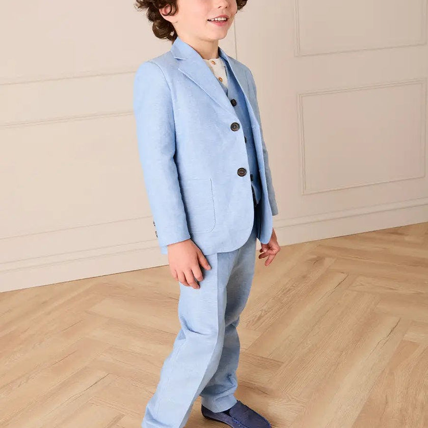 Plain Trousers in Sky Blue (4- 10yrs)