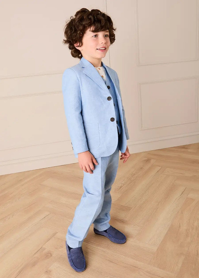 Plain Trousers in Sky Blue (4- 10yrs)