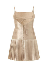 Jasmine Pleated Mini Dress