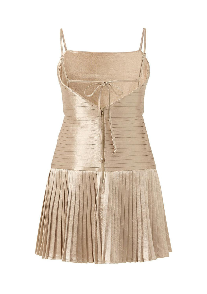 Jasmine Pleated Mini Dress