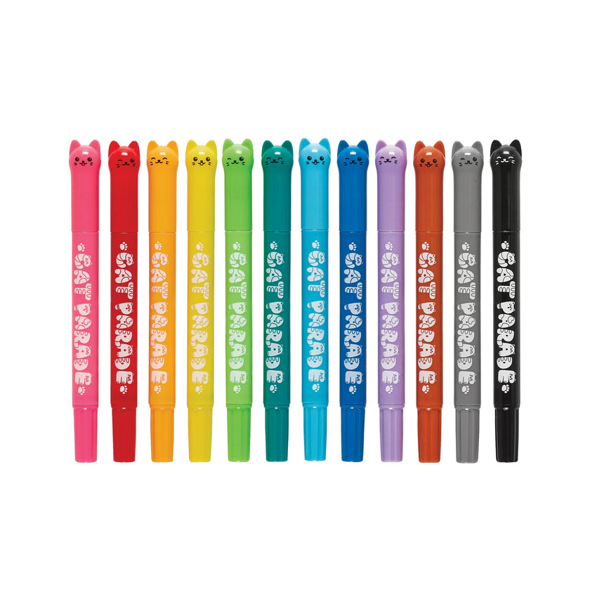 Cat Parade Twist-up Watercolor Gel Crayons - Set of 12
