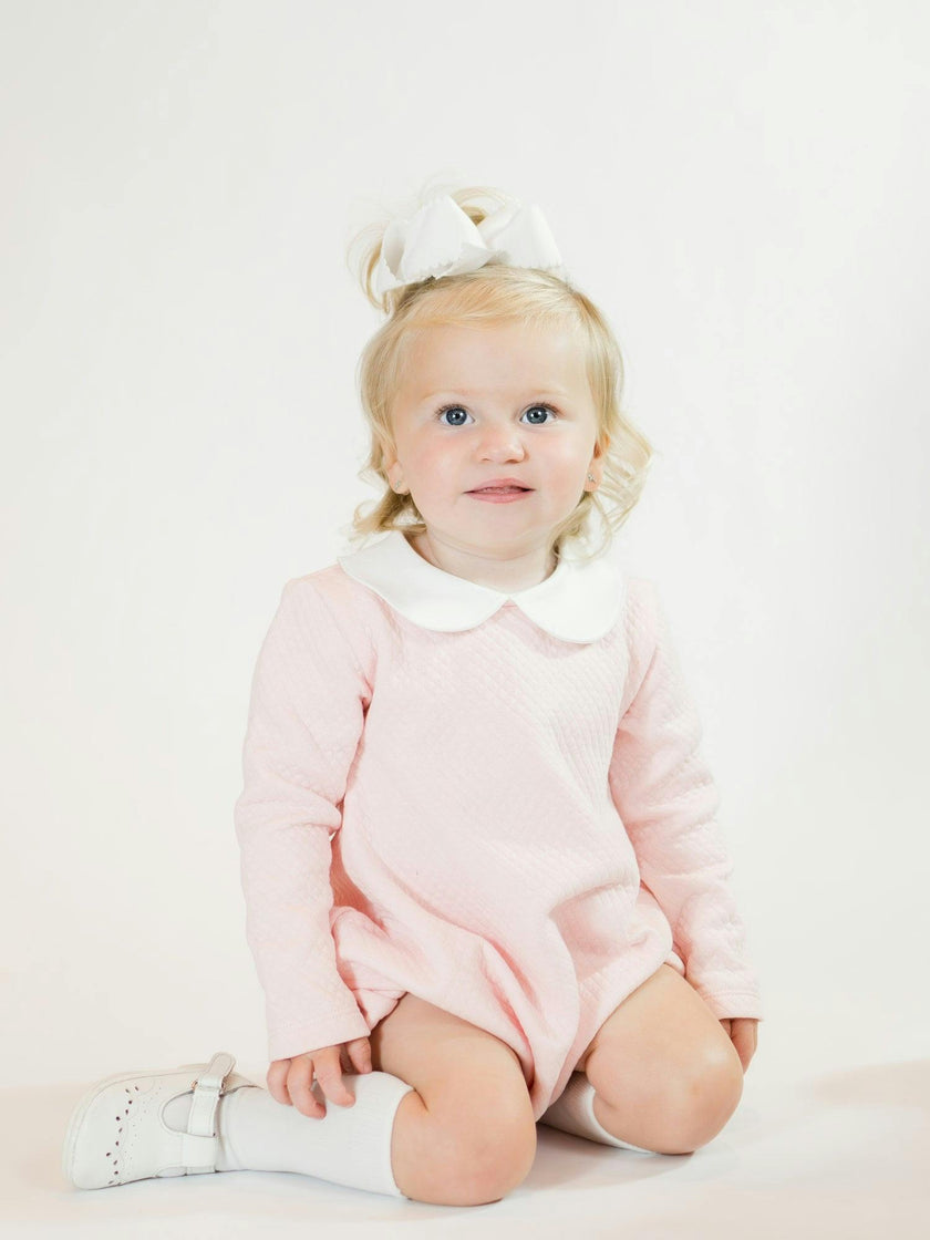 Diamond Quilt Long Sleeve Pima Bubble
