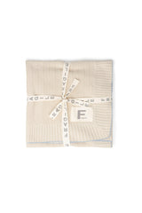 Knit Blanket Sand/Blue