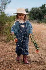 Fringed Cardigan in Luna Blue