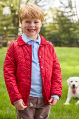 Classic Quilted Jacket - Red
