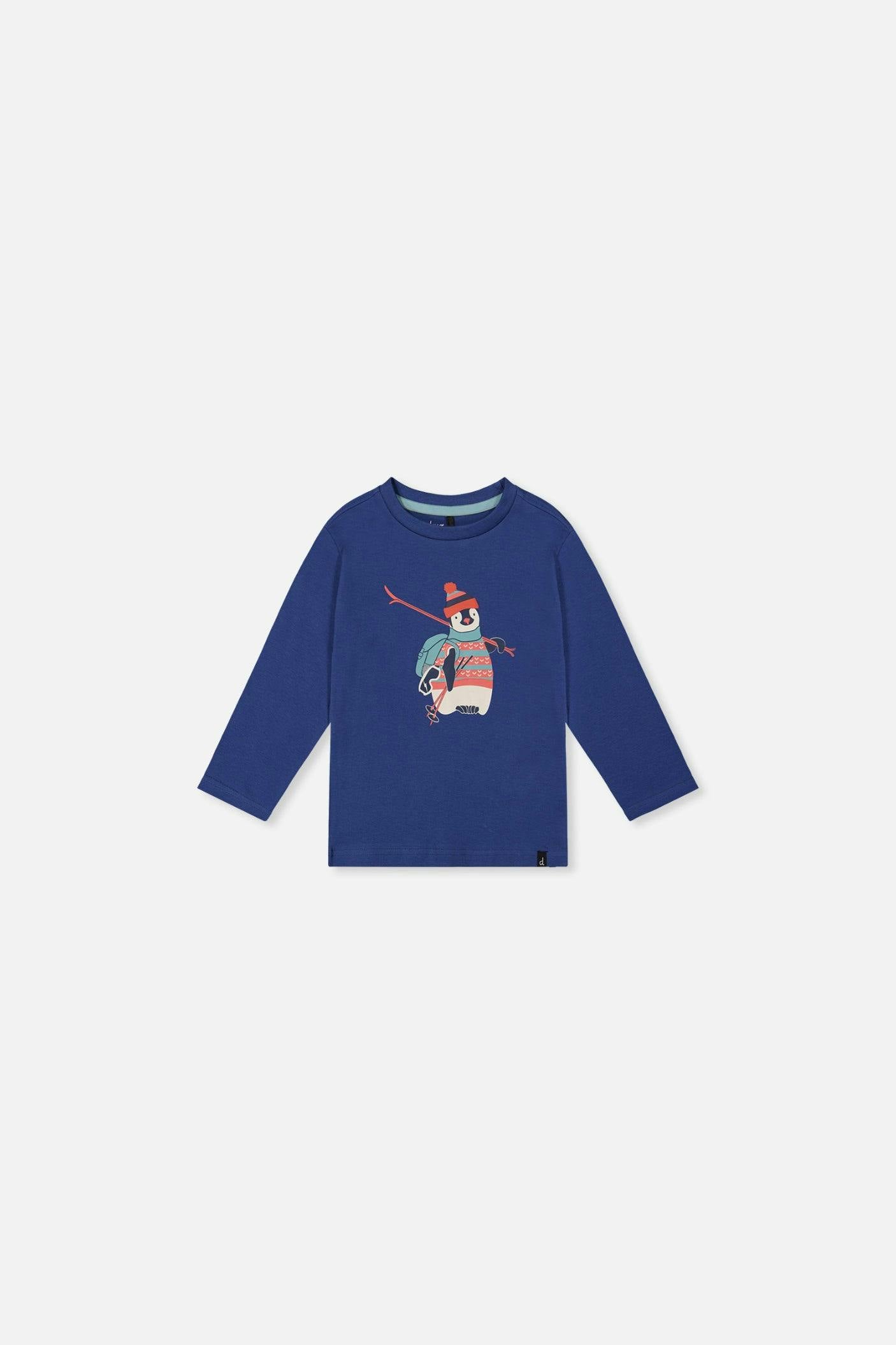 Baby Long Sleeve Organic Cotton T-Shirt Blue