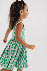 Sleeveless Twirl Dress in Retro Twirl