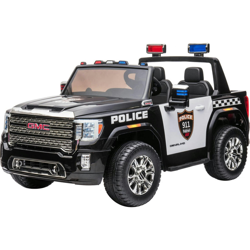 24V GMC Sierra Denali 2 Seater Police Ride-On Truck